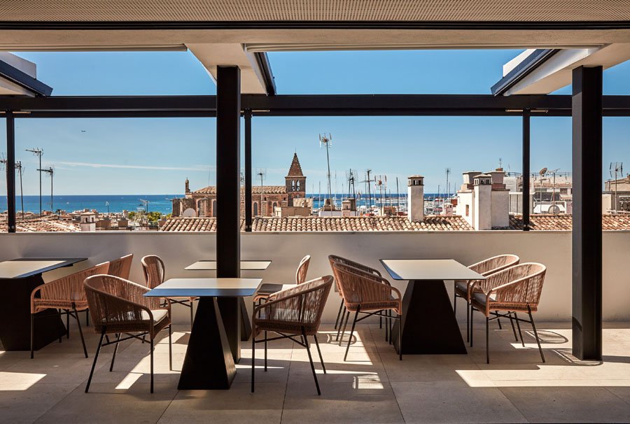 Erstaunlicher Meerblick von der Frühstücksterrasse - Nakar Hotel - Cuit