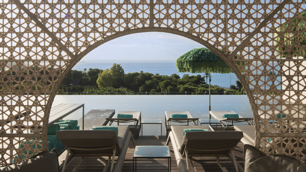 Rooftop loungers El Llorenc de la Mar 