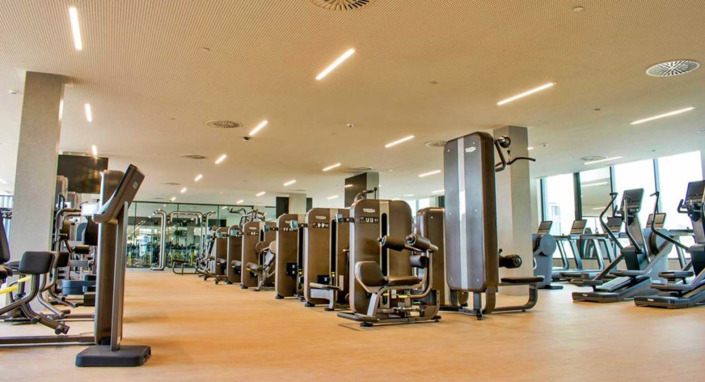 State of the art gym at the Rafa Nadal Residence 